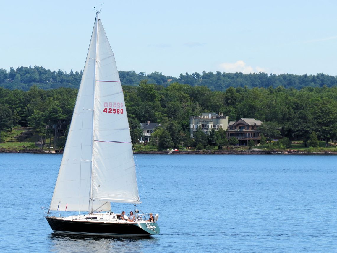 Sailing on lake champlain