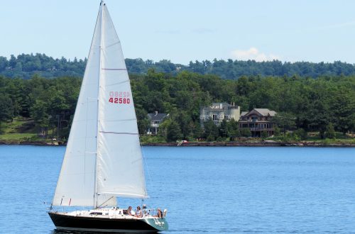 Sailing on lake champlain